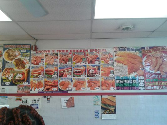 Menu photo 3 Crown Fried Chicken Burlington, NJ