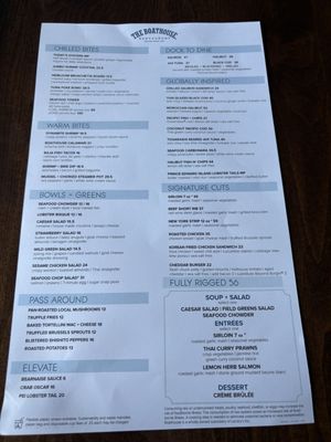 Menu photo 1 The Boathouse Restaurant New Westminster, BC