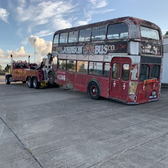 San Jacinto Towing - London Antique Bus - Towing Near Me - Houston, Texas San Jacinto Towing - London Antique Bus - Towing Near Me - Houston, Texas