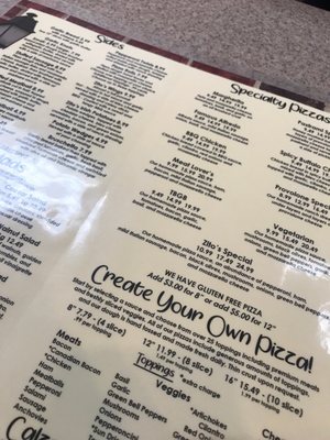 Menu photo 2 Zito's Pizza Orange, CA Menu photo 2 Zito's Pizza Orange, CA