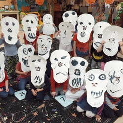 Childrens Workshop Preschool - Dance of the skeletons...