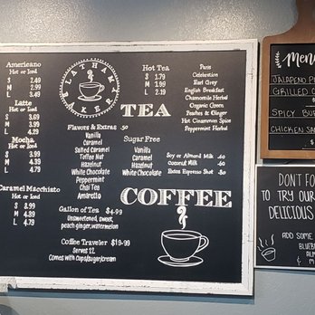 Latham Bakery - Coffee menu - American Near Me - Canton, Texas