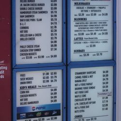 Old Town Dairy Bar - Drive Thru Menu!!!!!