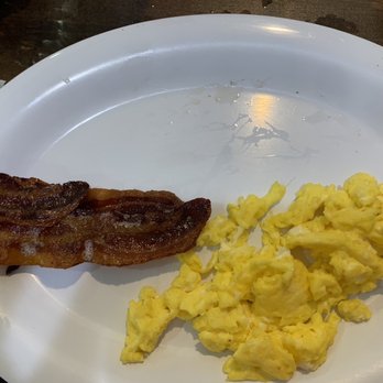 Mary's Kitchen - 2 eggs scrambled with 2 strips of bacon - Breakfast & Brunch Near Me - Virginia Beach, Virginia