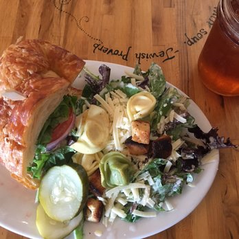 Five Loaves Cafe - 1/2 FLC Caesar & 1/2 chicken salad club on a croissant - Sandwiches Near Me - Summerville, South Carolina Five Loaves Cafe - 1/2 FLC Caesar & 1/2 chicken salad club on a croissant - Sandwiches Near Me - Summerville, South Carolina