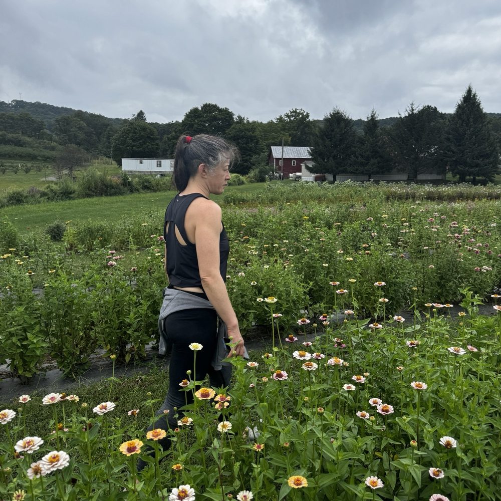Walking through the wildflowers!