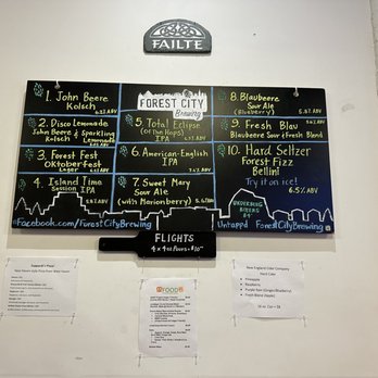 Forest City Brewing - Menu - Breweries Near Me - Middletown, Connecticut
