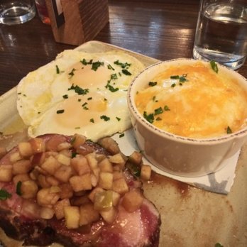 First Watch - Heritage pork chops (w/ apple compote, cheddar grits, overeasy eggs) - Breakfast & Brunch Near Me - Phoenix, Arizona