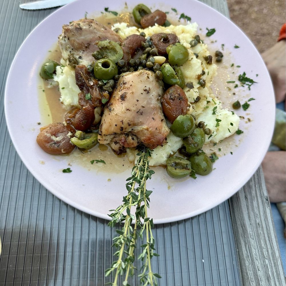 Cyd's - Chicken Marbella with tangy olives and capers - Cafes Near Me - Peoria, Illinois Cyd's - Chicken Marbella with tangy olives and capers - Cafes Near Me - Peoria, Illinois