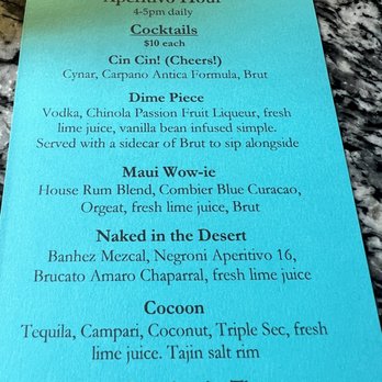 The Sitting Room - Aperitivo Hour menu for 8/30/22 - Wine Bars Near Me - Seattle, Washington