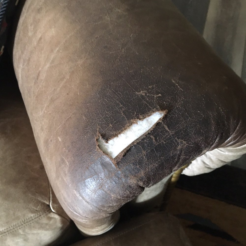 Upholstery Fix - Before - Furniture Repair Near Me - Hurst, Texas Upholstery Fix - Before - Furniture Repair Near Me - Hurst, Texas