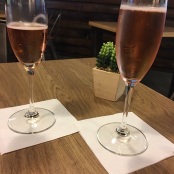 MKT Bar - Pomegranate mimosas - New American Near Me - Houston, Texas