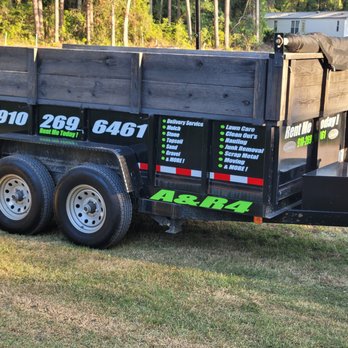 A &R4 landscaping - a black dump trailer - Landscaping Near Me A &R4 landscaping - a black dump trailer - Landscaping Near Me
