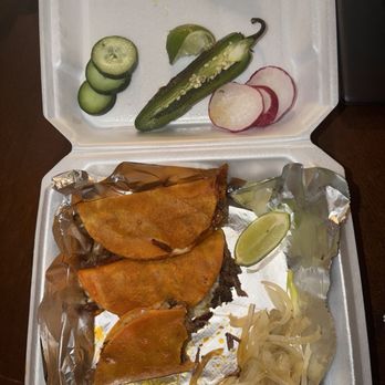 Tito’s Tacos - Birria taco plate (yes I did take a bite of it first. it was really good) - Food Trucks Near Me - Lubbock, Texas Tito’s Tacos - Birria taco plate (yes I did take a bite of it first. it was really good) - Food Trucks Near Me - Lubbock, Texas