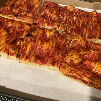 Casa Barotti - Pizza Rossa delivered. When warmed; crispy edges and pillowy inside; delicious! - Italian Near Me - Berkeley, California