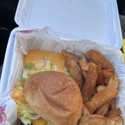 This is a 1/3 hamburger combo