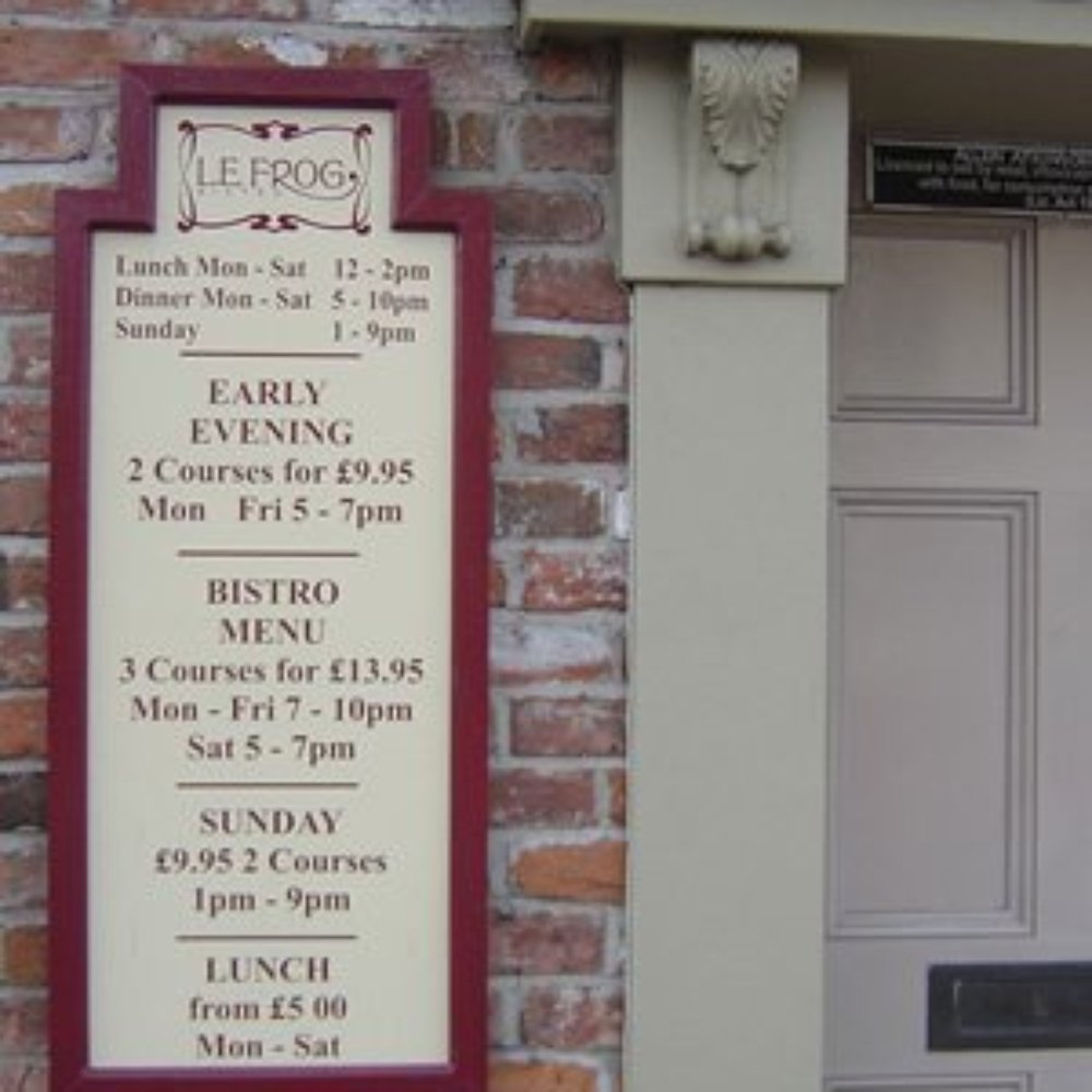 Le Frog - St Helens - From website - Bistros Near Me - St. Helens, XMS