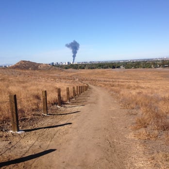 Quail Hill Trailhead - fire in the distance... - Hiking Near Me - Irvine, California Quail Hill Trailhead - fire in the distance... - Hiking Near Me - Irvine, California