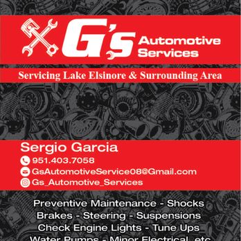 G’s Automotive Services - Servicing the IE. - Auto Repair Near Me G’s Automotive Services - Servicing the IE. - Auto Repair Near Me