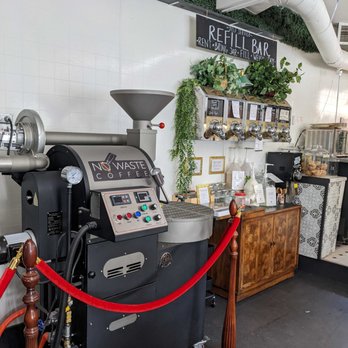 The Fox Den - The roaster in the back - Themed Cafes Near Me - Fort Collins, Colorado