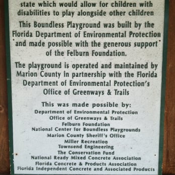 Florida Greenway Trailhead & Playground - Specially designed playground that provides children with disabilities to play alongside other children. - Kids Activities Near Me - Ocala, Florida