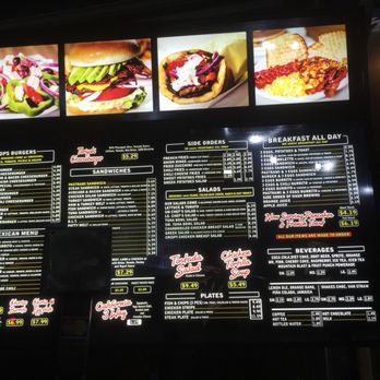 Tops Burgers - Drive-thru menu - Burgers Near Me - Pasadena, California