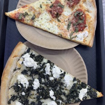 Quality Pizza - Spinach pizza and Margarita pizza - Pizza Near Me - New York, New York