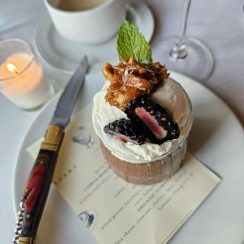 Deux Bistro - Mousse au Chocolat; Espresso Doppio - French Near Me - Woodland Hills, California