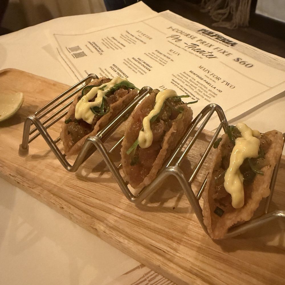Pulperia - Tuna Poke taquitos - Seafood Near Me - New York, New York Pulperia - Tuna Poke taquitos - Seafood Near Me - New York, New York