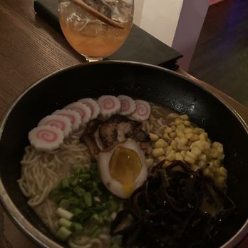 The Funky Monkey  - Ramen with extra corn - Tapas Bars Near Me - Mount Dora, Florida