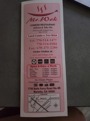 Menu photo 3 Mr. Wok - Marietta Marietta, GA Menu photo 3 Mr. Wok - Marietta Marietta, GA