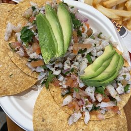 Shrimp Ceviche Tostada