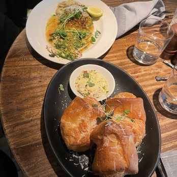 Beatrix - WHITE CHEDDAR POPOVERS and Pistachio Crusted Whitefish* - New American Near Me - Chicago, Illinois Beatrix - WHITE CHEDDAR POPOVERS and Pistachio Crusted Whitefish* - New American Near Me - Chicago, Illinois
