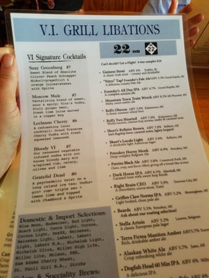 Menu photo 4 VI Grill Suttons Bay, MI Menu photo 4 VI Grill Suttons Bay, MI