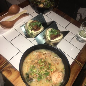 Underbelly - Tonkotsu ramen with oxtail dumplings, beef brisket buns, seedy ramen bowl - Bars Near Me - San Diego, California Underbelly - Tonkotsu ramen with oxtail dumplings, beef brisket buns, seedy ramen bowl - Bars Near Me - San Diego, California