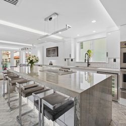 Modern Mansion of Miami - kitchen. sick Viking appliances.