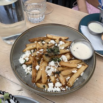 Tara Rose - Feta Greek Fries (2 for $16 on HH) - Cocktail Bars Near Me - New York, New York Tara Rose - Feta Greek Fries (2 for $16 on HH) - Cocktail Bars Near Me - New York, New York