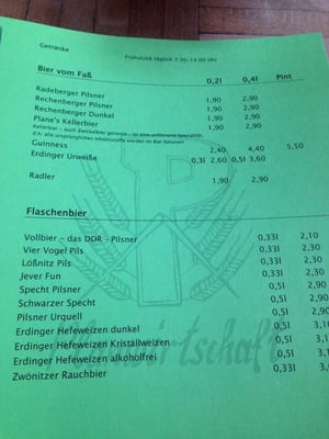 Menu photo 3 Planwirtschaft Dresden, SN