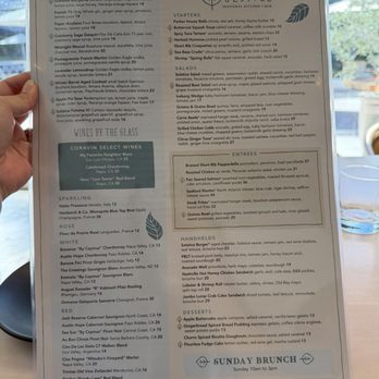 Solstice - Menu lunch - New American Near Me - Irvine, California