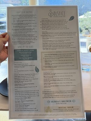 Menu photo 2 Solstice Irvine, CA