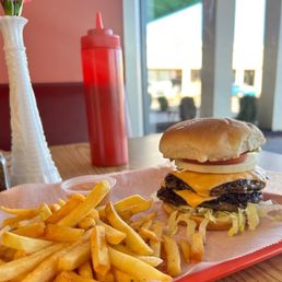 Twin burger. Twin burger.