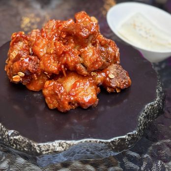 Anju - Dakangjeong: KFC w/ sweet & sour sauce ($14) - Korean Near Me - San Francisco, California Anju - Dakangjeong: KFC w/ sweet & sour sauce ($14) - Korean Near Me - San Francisco, California