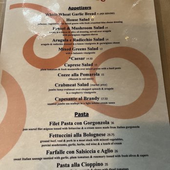 Francisco's On The River - Regular menu - Italian Near Me - Washington Crossing, Pennsylvania Francisco's On The River - Regular menu - Italian Near Me - Washington Crossing, Pennsylvania