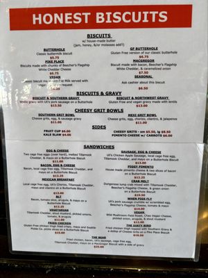 Menu photo 1 Honest Biscuits Seattle, WA Menu photo 1 Honest Biscuits Seattle, WA
