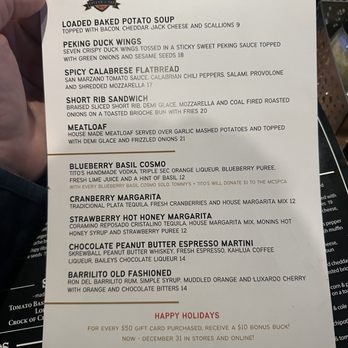 Tommy's Tavern and Tap - Seasonal Winter Menu - American Near Me - Sea Bright, New Jersey Tommy's Tavern and Tap - Seasonal Winter Menu - American Near Me - Sea Bright, New Jersey