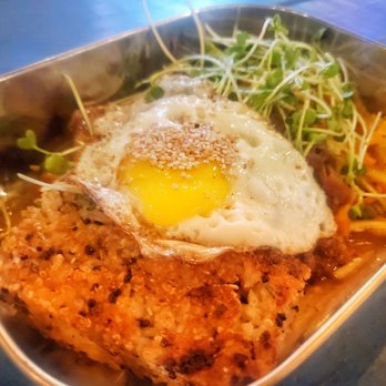 Kitoko Maui - Seafood Loco moco ($25) - Food Trucks Near Me - Kihei, Hawaii Kitoko Maui - Seafood Loco moco ($25) - Food Trucks Near Me - Kihei, Hawaii
