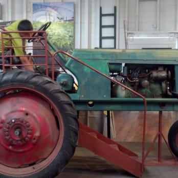 Agriculture Museum - "Driving" the tractor - Museums Near Me - Santa Paula, California