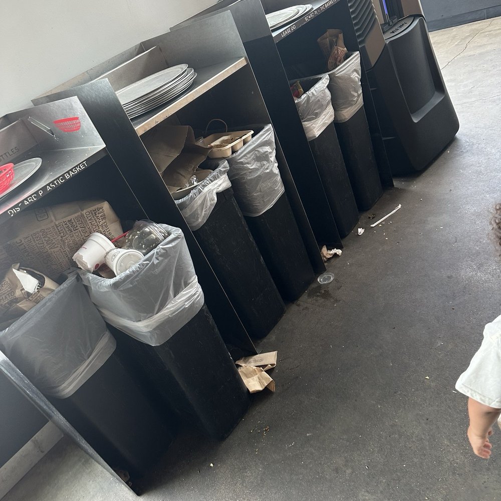 Bins by the door