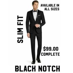 Jimmie Hancock's Formal Wear - Traditional black tuxedo