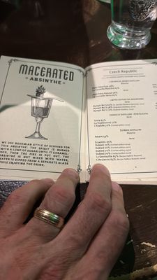Menu photo 2 Absintherie Prague, PR